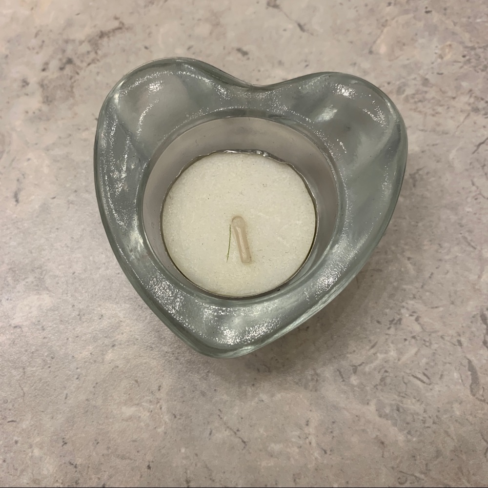 Free item: heart shaped tea light